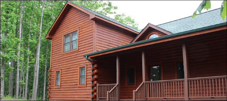 Log Home Staining in Meridianville, Alabama