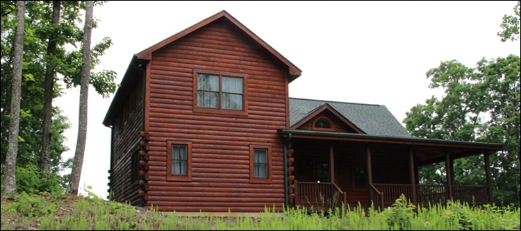 Professional Log Home Borate Application  Huntsville, Alabama