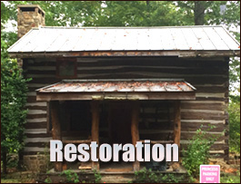 Historic Log Cabin Restoration  Madison County, Alabama
